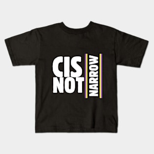 cis not narrow (nonbinary flag white) Kids T-Shirt